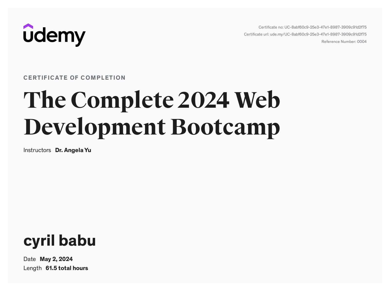 The Complete Full-Stack Web Development Bootcamp